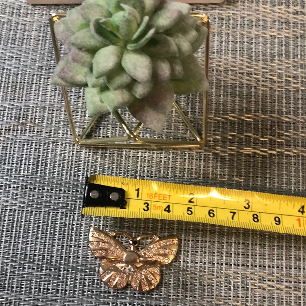- #163 🤍NWOT Crystal Bling Butterfly Cell Phone Ring Stand Holder Grip🤍🦋